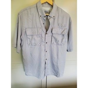 Cabelas Button Down Fishing Shirt- SZ M